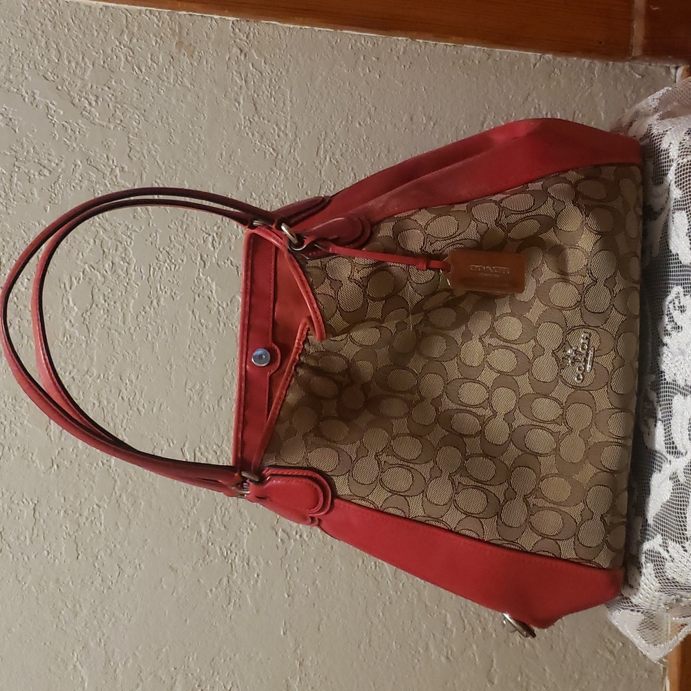 Coach Red shoulder bag